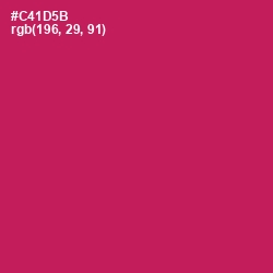 #C41D5B - Maroon Flush Color Image