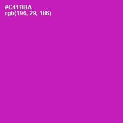 #C41DBA - Red Violet Color Image