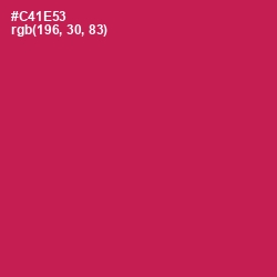#C41E53 - Maroon Flush Color Image