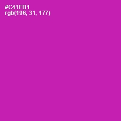 #C41FB1 - Red Violet Color Image