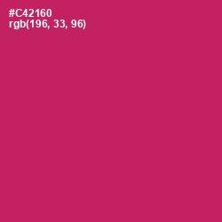 #C42160 - Cerise Red Color Image