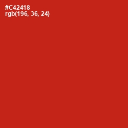 #C42418 - Thunderbird Color Image