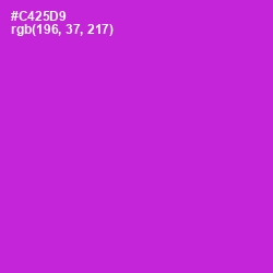 #C425D9 - Razzle Dazzle Rose Color Image