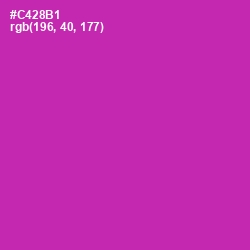 #C428B1 - Red Violet Color Image