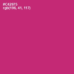 #C42975 - Cerise Red Color Image