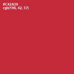 #C42A39 - Flush Mahogany Color Image