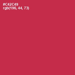 #C42C49 - Brick Red Color Image