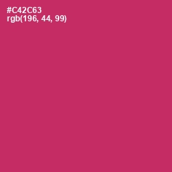 #C42C63 - Cerise Red Color Image