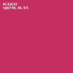 #C42E61 - Cerise Red Color Image