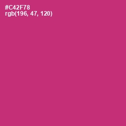 #C42F78 - Cerise Red Color Image