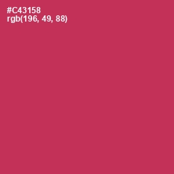 #C43158 - Brick Red Color Image