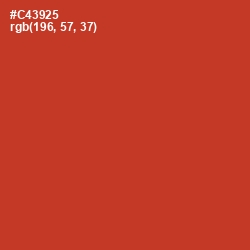 #C43925 - Persian Red Color Image