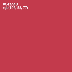 #C43A4D - Brick Red Color Image