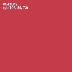 #C43B49 - Brick Red Color Image