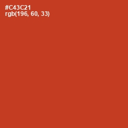 #C43C21 - Persian Red Color Image