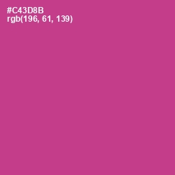#C43D8B - Cerise Color Image