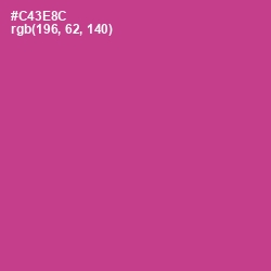 #C43E8C - Cerise Color Image