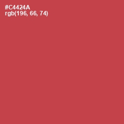 #C4424A - Fuzzy Wuzzy Brown Color Image