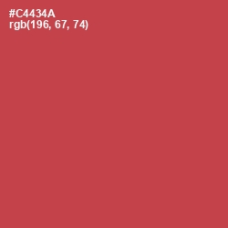 #C4434A - Fuzzy Wuzzy Brown Color Image