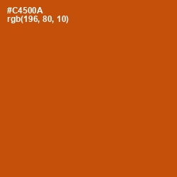 #C4500A - Burnt Orange Color Image