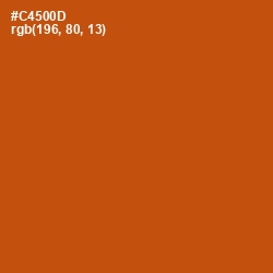 #C4500D - Burnt Orange Color Image