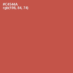 #C4544A - Fuzzy Wuzzy Brown Color Image