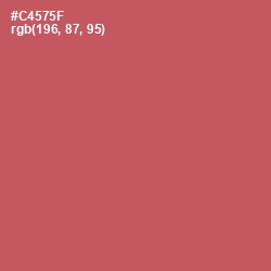 #C4575F - Fuzzy Wuzzy Brown Color Image