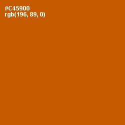 #C45900 - Burnt Orange Color Image