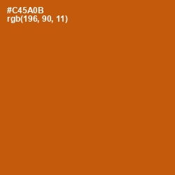 #C45A0B - Burnt Orange Color Image