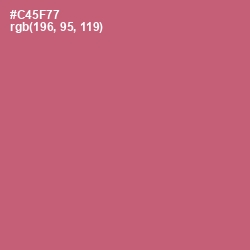 #C45F77 - Cranberry Color Image