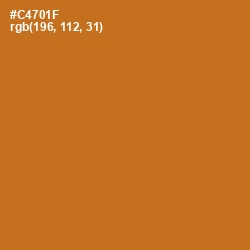 #C4701F - Hot Cinnamon Color Image