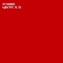 #C50005 - Monza Color Image