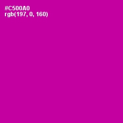 #C500A0 - Red Violet Color Image