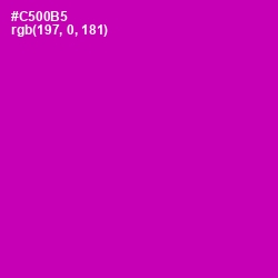 #C500B5 - Hollywood Cerise Color Image