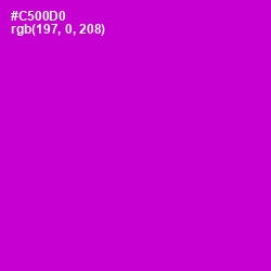 #C500D0 - Purple Pizzazz Color Image