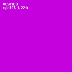 #C501DD - Purple Pizzazz Color Image