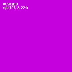 #C502DD - Purple Pizzazz Color Image