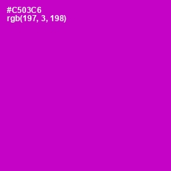 #C503C6 - Shocking Pink Color Image