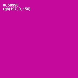 #C5099C - Red Violet Color Image