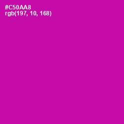 #C50AA8 - Red Violet Color Image