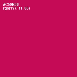 #C50B56 - Maroon Flush Color Image