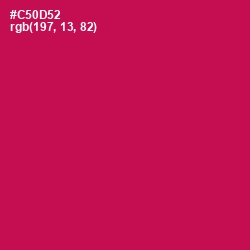 #C50D52 - Maroon Flush Color Image