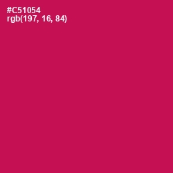 #C51054 - Maroon Flush Color Image