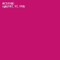 #C5116E - Razzmatazz Color Image