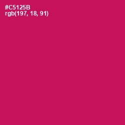 #C5125B - Maroon Flush Color Image