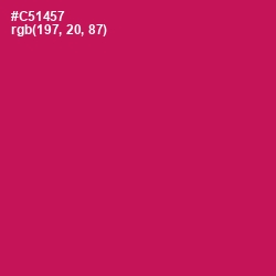 #C51457 - Maroon Flush Color Image