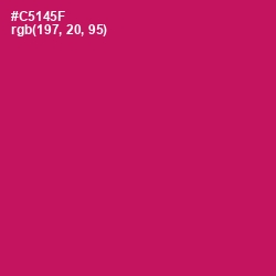 #C5145F - Maroon Flush Color Image