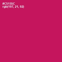 #C5155C - Maroon Flush Color Image