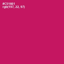 #C51661 - Maroon Flush Color Image