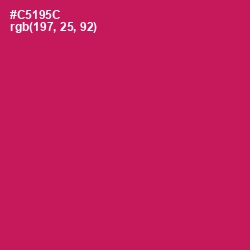 #C5195C - Maroon Flush Color Image